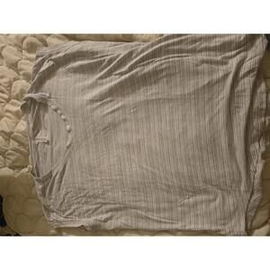 Athleta Women's Medium Gray Striped Activewear Top